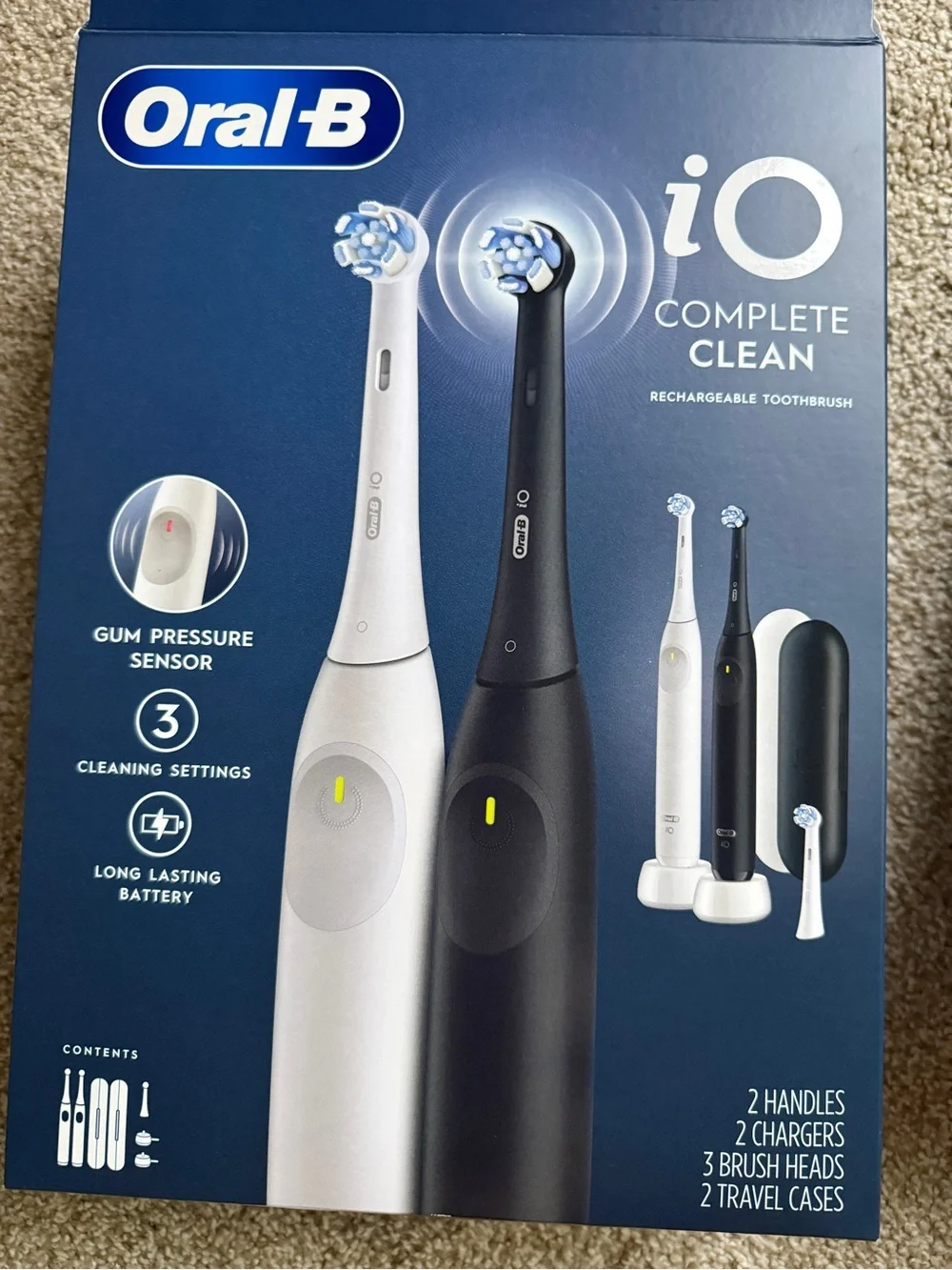 iO Oral-B Complete Clean Rechargeable Toothbrush - Black Only